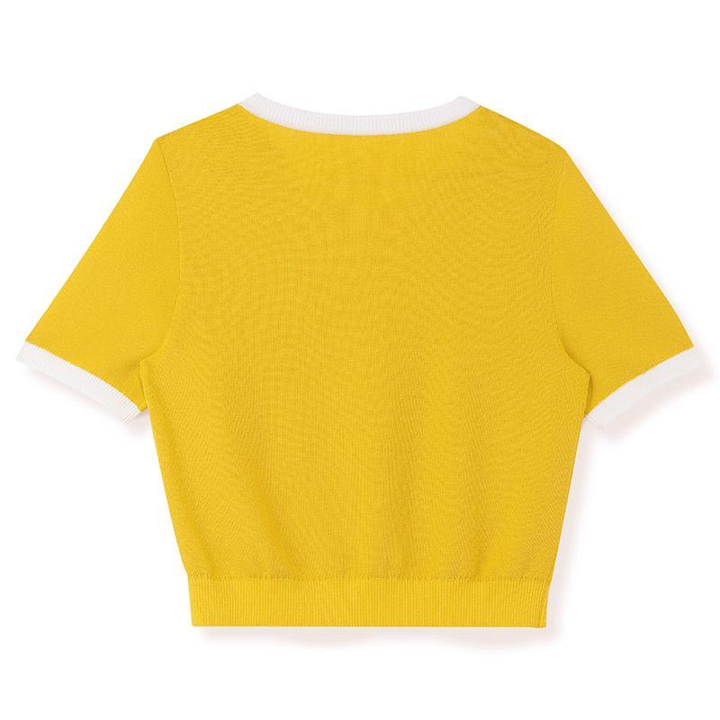 Round Neck Mulberry Silk Top GOELIA