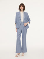Acetate Tencel Linen Blend Women Blazer GOELIA