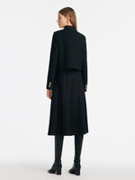 Crop Jacket With Flaps And Half Skirt Two-Piece Suit GOELIA