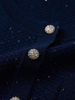 Lyocell Blend Sequins Women Cardigan GOELIA