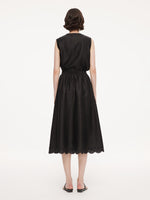18MM Gambiered Canton Gauze Women Embroidered Hem Skirt GOELIA