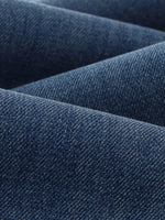 100% Cotton Denim Fleece Lined Women Straight Ankle Length Jeans GOELIA