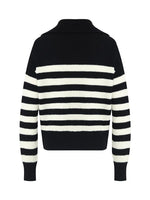 Woolen Knitted Stripe Cardigan GOELIA