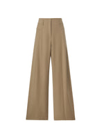 Cashmere Wool Blend Women Wide Leg Pants GOELIA