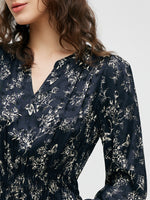 Eco-Friendly Fur Vest And Floral Print Dress Two-Piece Set GOELIA