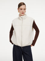 [Preview] Stand Collar Padded Women Zip-Up Vest GOELIA
