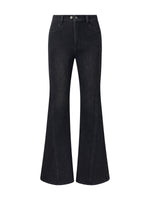 Brushed Denim Women Flared Jeans GOELIA