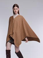 [Preview] 100% Wool Reversible Monogram Women Cape Coat GOELIA