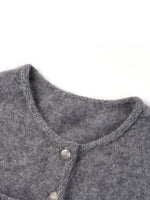 [Preview] 100% Brushed Cashmere Women Cardigan GOELIA
