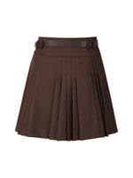 [Preview] A-Line Pleated Women Skirt With Belt GOELIA