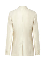 Worsted Wool One Button Women Blazer GOELIA