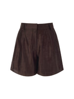 Tencel Linen Blend Women A-Line Shorts GOELIA