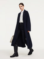 100% Wool Unisex Wrap Overcoat GOELIA