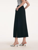 Straight Fitting Slit Half Skirt GOELIA
