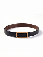 Minimalist Reversible Women Leather Belt GOELIA