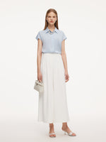 [Preview] 22MM Mulberry Silk Women Shirt With Silk Scarf GOELIA