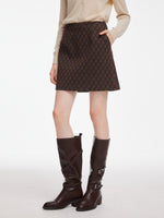 Vintage Plaid A-Line Women Mini Skirt GOELIA