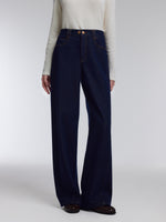 [Preview] Denim Fleece Lined Women Curved Jeans GOELIA