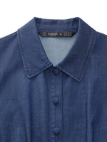 Denim A-Line Sleeveless Women Mini Dress GOELIA