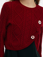 Lyocell Wool Blend Sweater And Knit Vest Dress Two-Piece Set GOELIA
