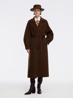Cashmere Wool Double-Faced Women Wrap Overcoat GOELIA