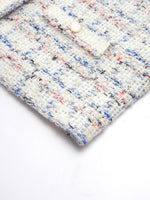 Wool Blend Jacquard Women Cardigan GOELIA