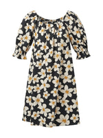 Cotton Floral Print Convertible Neckline Women Tunic Top GOELIA