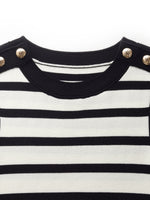 Tencel Blend Stripe Contrast Trim Women Knit Mini Tank Dress GOELIA