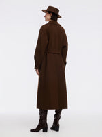 Cashmere Wool Double-Faced Women Wrap Overcoat GOELIA