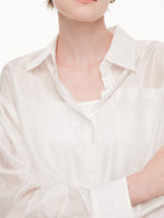 Tencel Blend Mock Layered Women Shirt GOELIA