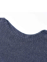Cashmere Mulberry Silk Blend Boat Neck Women Knit Top GOELIA
