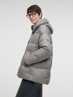 Loose Fit Hooded Goose Down Jacket GOELIA