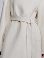 [Preview] Camel Hair Wool Silk Blend Double-Faced Women Wrap Overcoat GOELIA