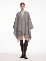 Chic Check Fringe Women Wrap Poncho GOELIA