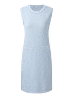 Frayed Edge Sleeveless Women Knit Mini Dress GOELIA