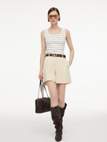 Cotton Blend A-Line Women Shorts GOELIA