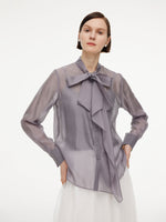 [Preview] Front Knot Women Shirt With Knit Camisole GOELIA