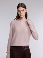 100% Cashmere Sequins Women Sweater GOELIA