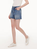 100% Cotton Denim A-Line Women Shorts GOELIA