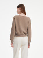 [Preview] 100% Cashmere Boat Neck Women Sweater GOELIA