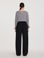 Elastic Waist Women Curved Leg Pants GOELIA