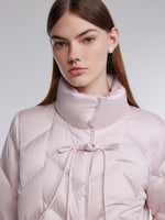 [Preview] Mandarin Collar Women Cropped Goose Down Jacket GOELIA