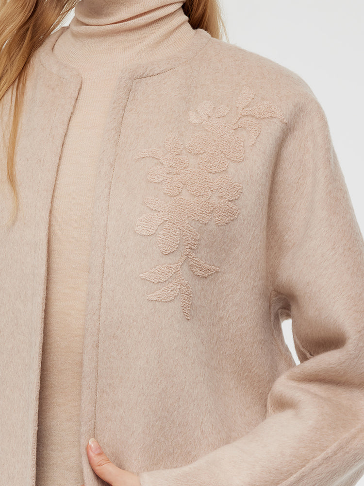 Wool Alpaca Oversized Women Coat GOELIA