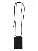 Dual-Color Gambiered Canton Gauze Crossbody Phone Bag GOELIA