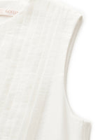Tencel Blend Pleated Tank Top And Skirt Two-Piece Set GOELIA