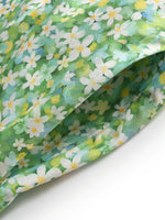 Cotton Floral Print Women Slip Maxi Dress With Detachable Bra Pads GOELIA
