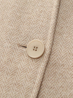 Wool Cashmere Herringbone Double-Faced Unisex Coat GOELIA