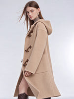 [Preview] Wool Alpaca Double-Faced Women Hooded Duffle Coat GOELIA