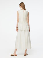 Tencel Blend Pleated Tank Top And Skirt Two-Piece Set GOELIA