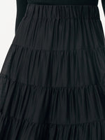 Tencel Women Tiered Maxi Skirt GOELIA